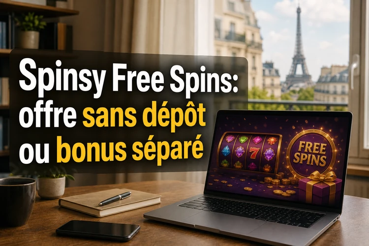 Spinsy Free Spins: offre sans dépôt ou bonus séparé